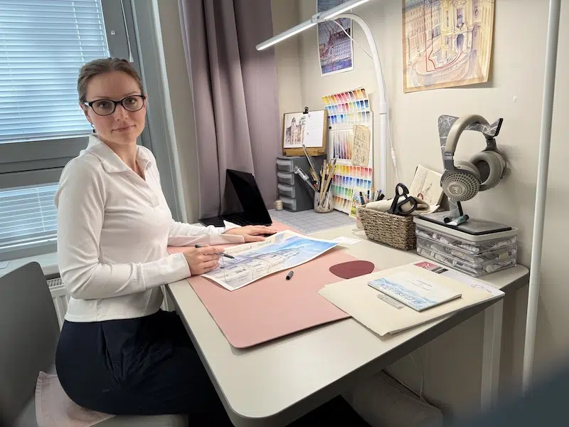 Launch article for "Architectural Watercolors"