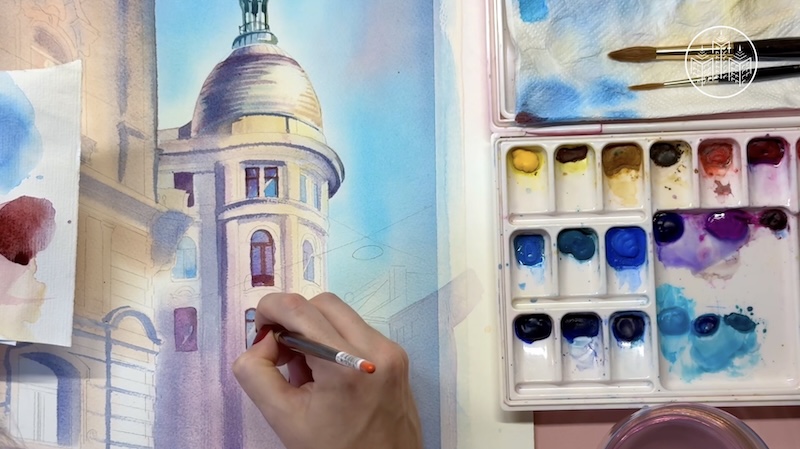 Launch article for "Architectural Watercolors"