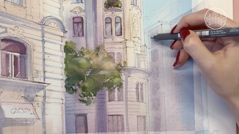 Launch article for "Architectural Watercolors"