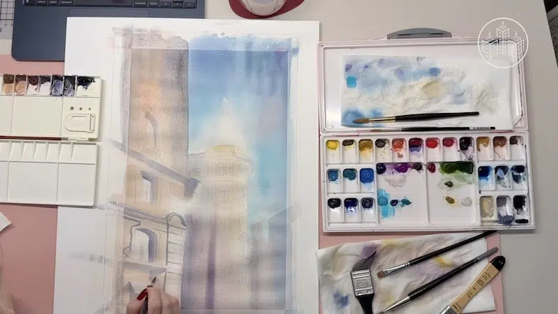 Presale for Architectural Watercolors Academy course
