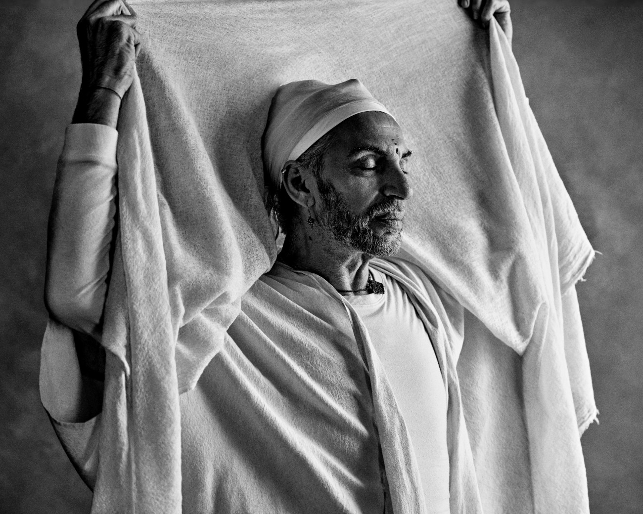 Black and white portrait of a man