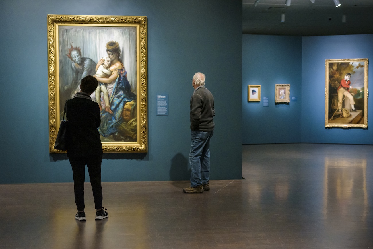 Viewers at Denver Art Museum