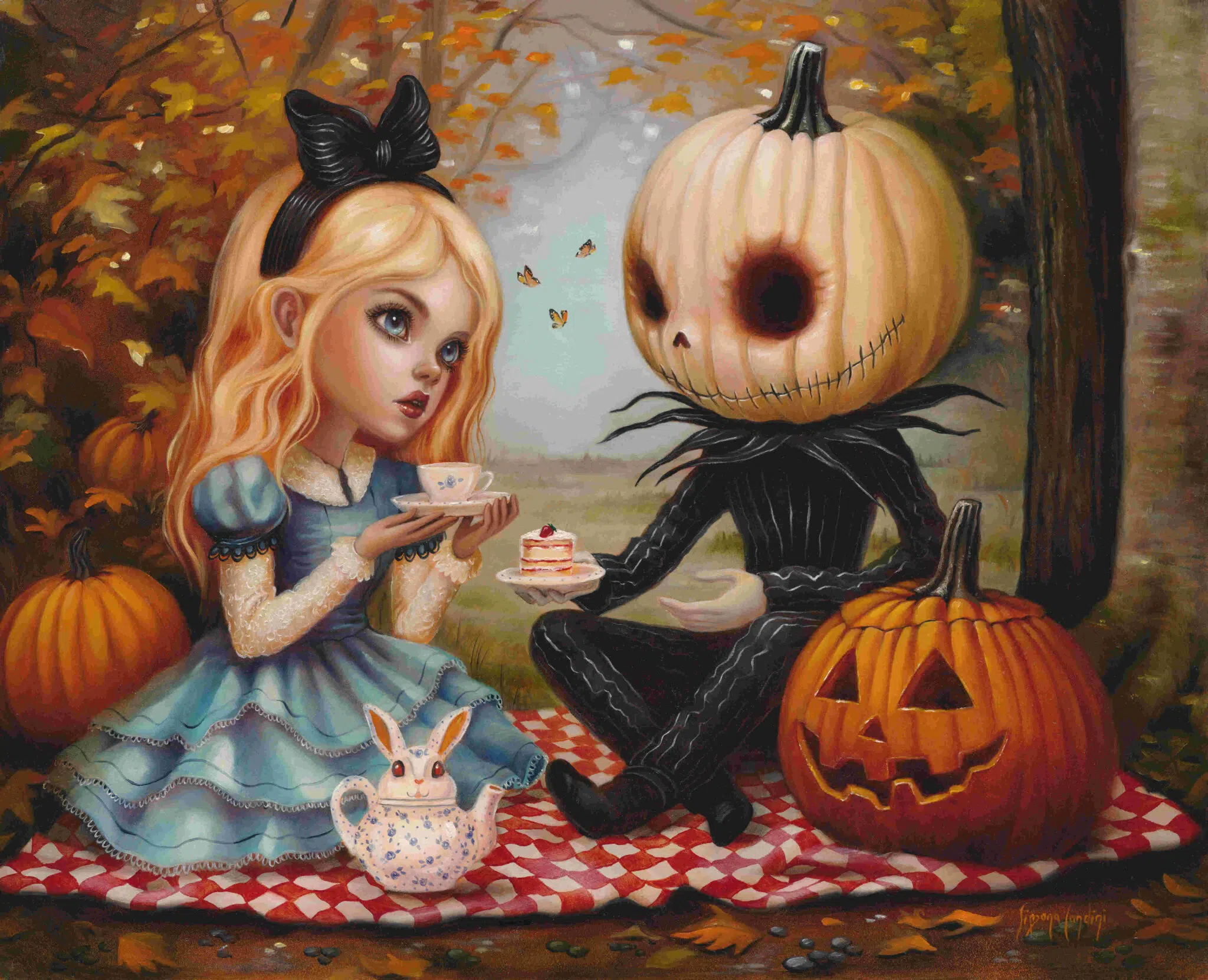 Alice in Pumpkinland by Simona Candini