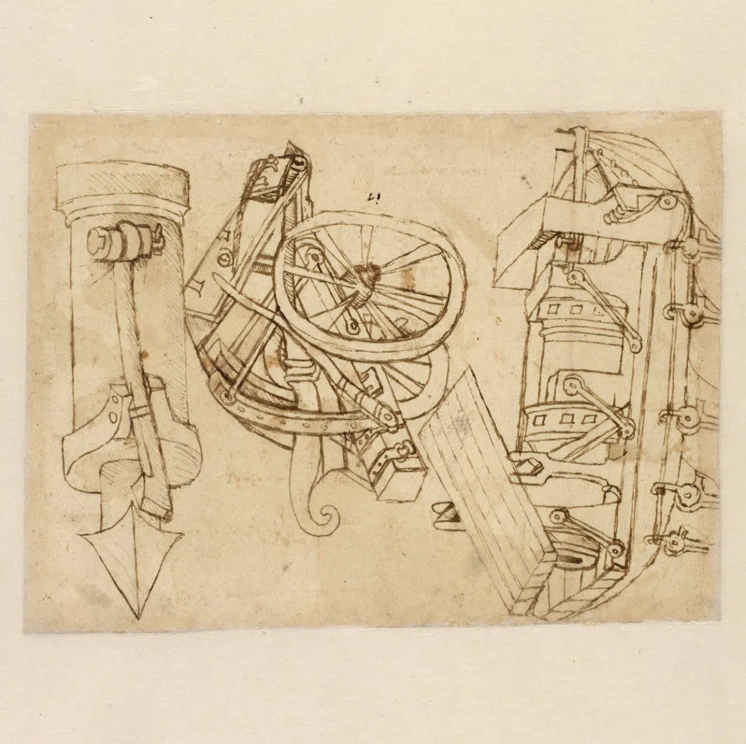 Page from Leonardo da Vinci's "Codex Atlanticus"