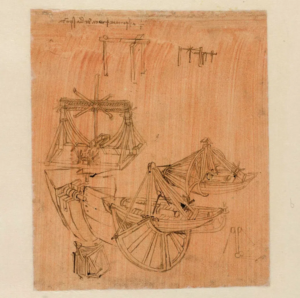 Page from Leonardo da Vinci's "Codex Atlanticus"