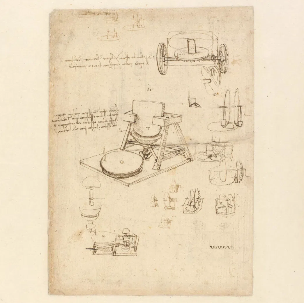 Page from Leonardo da Vinci's "Codex Atlanticus"