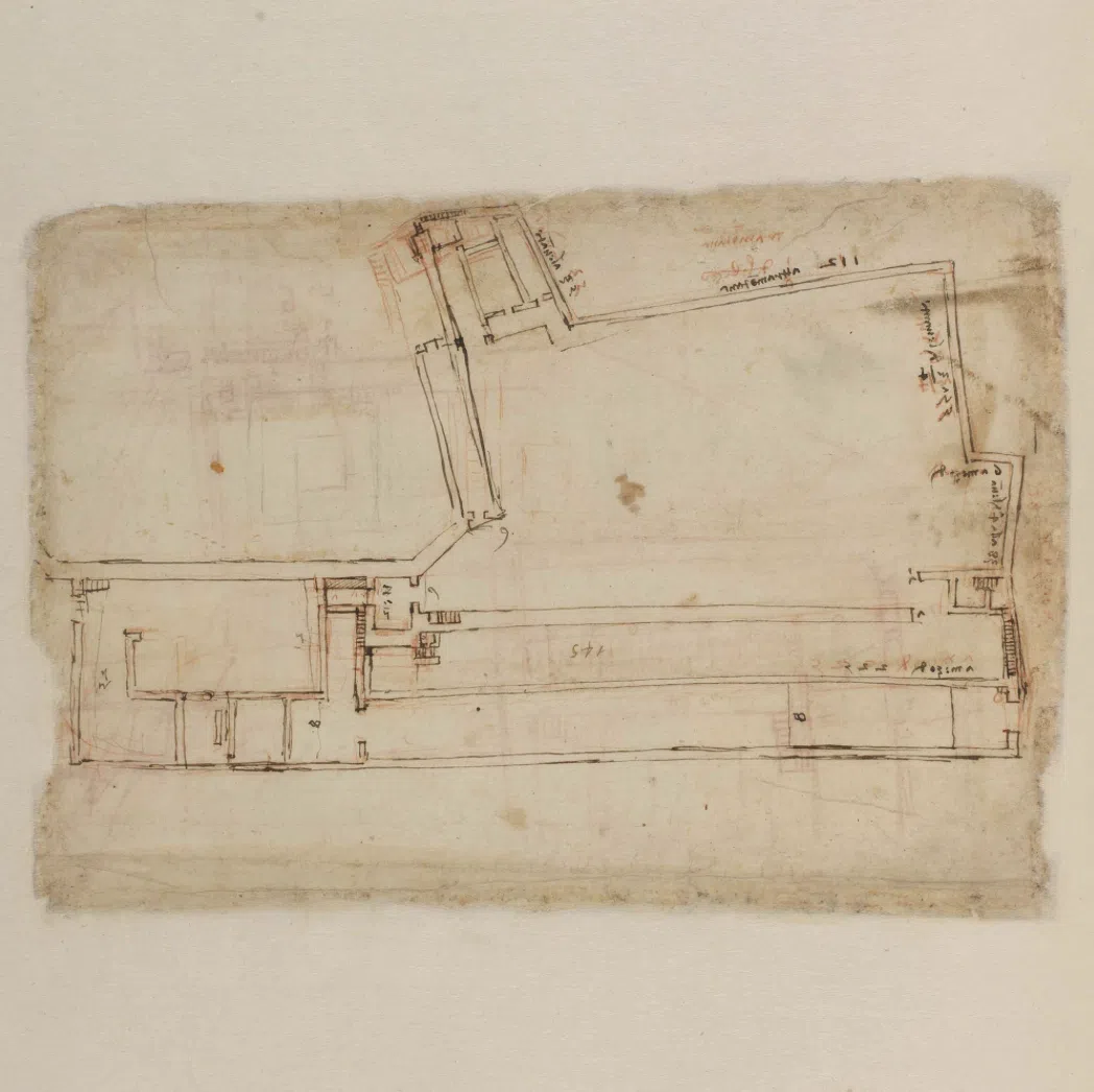 Page from Leonardo da Vinci's "Codex Atlanticus"