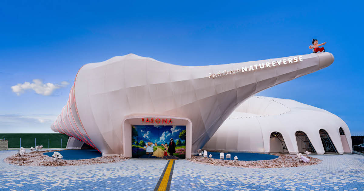 NATUREVERSE 2025 EXPO ピンバッジ　ネイチャーバース号 Ammonite-Inspired Pavilion Celebrates Life's Interconnectivity