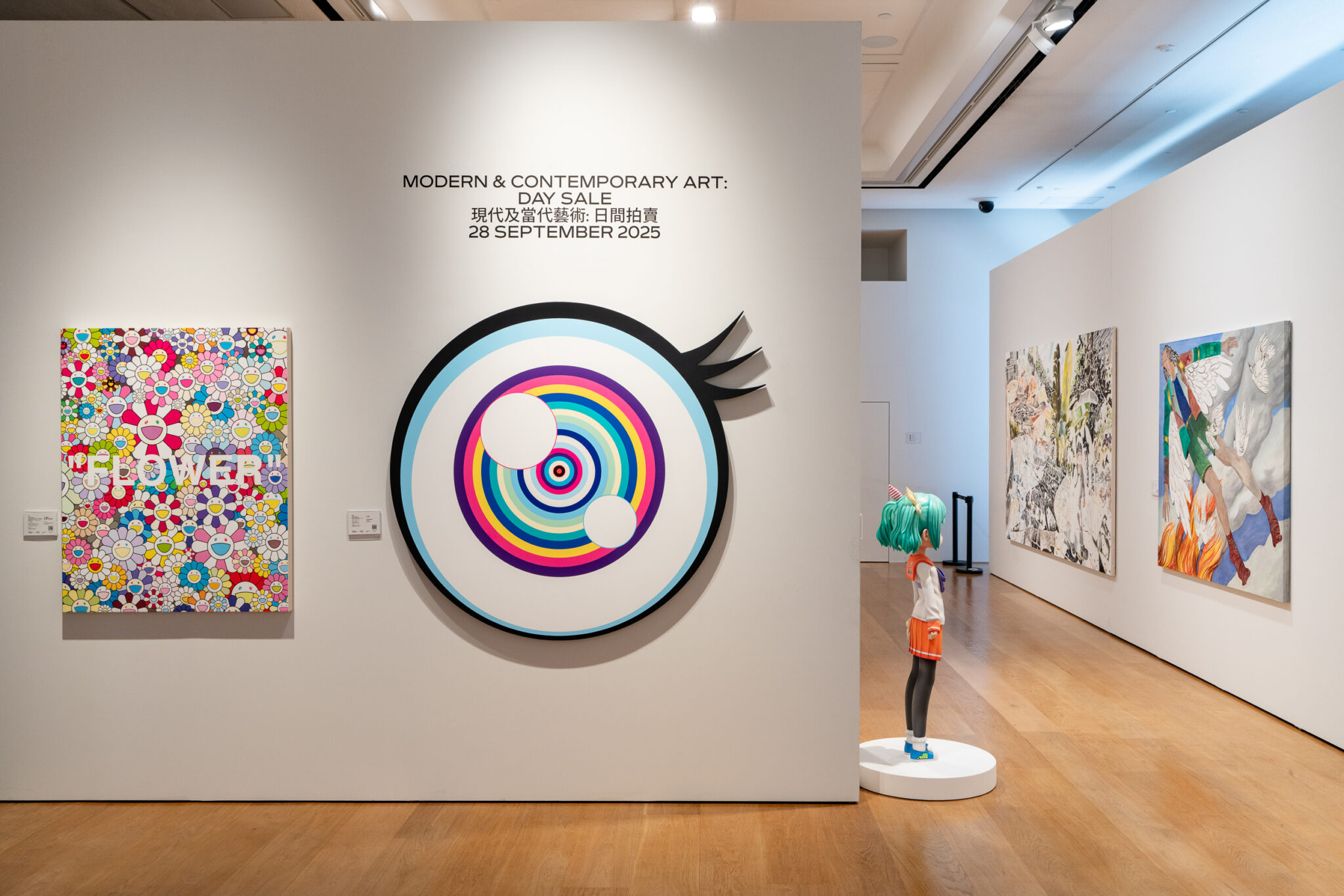 Installation view of the preview for the Phillips Modern & Contemporary Art Fall Auction in Hong Kong, held earlier this season.