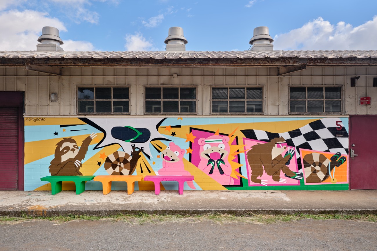 Sachiko mural at Hawaii Walls