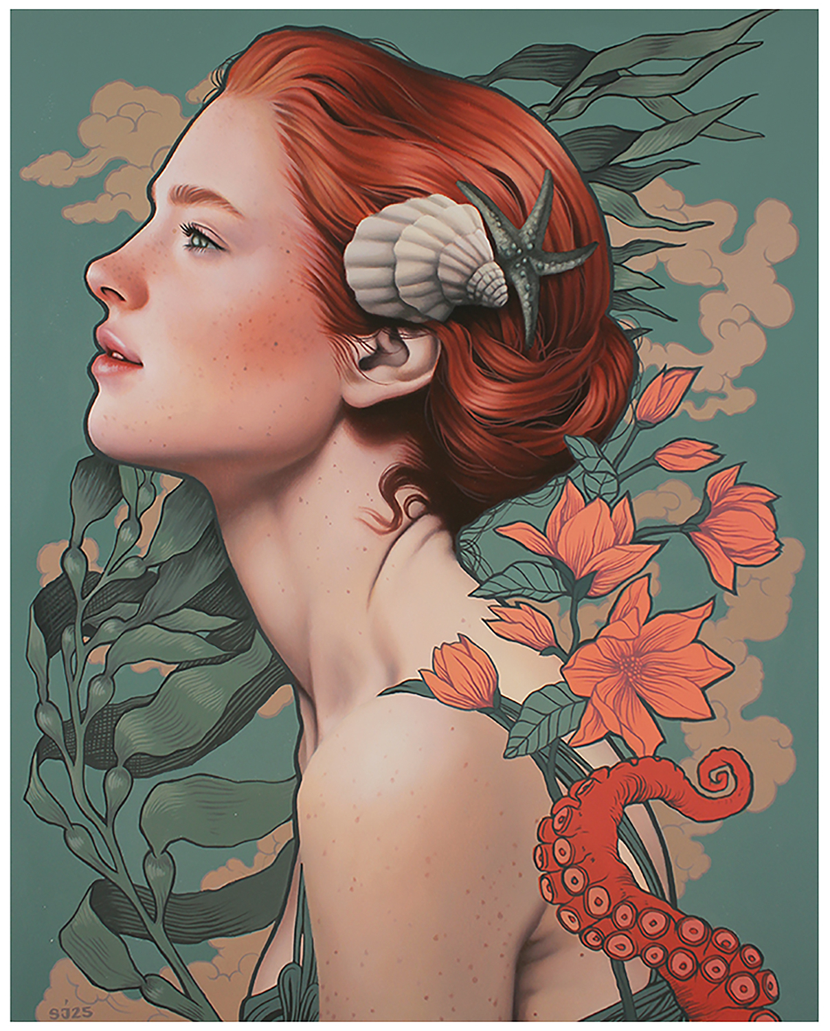 Thinkspace의 "Sarah Joncas: Lost at Sea" 전시회에 포함된 그림