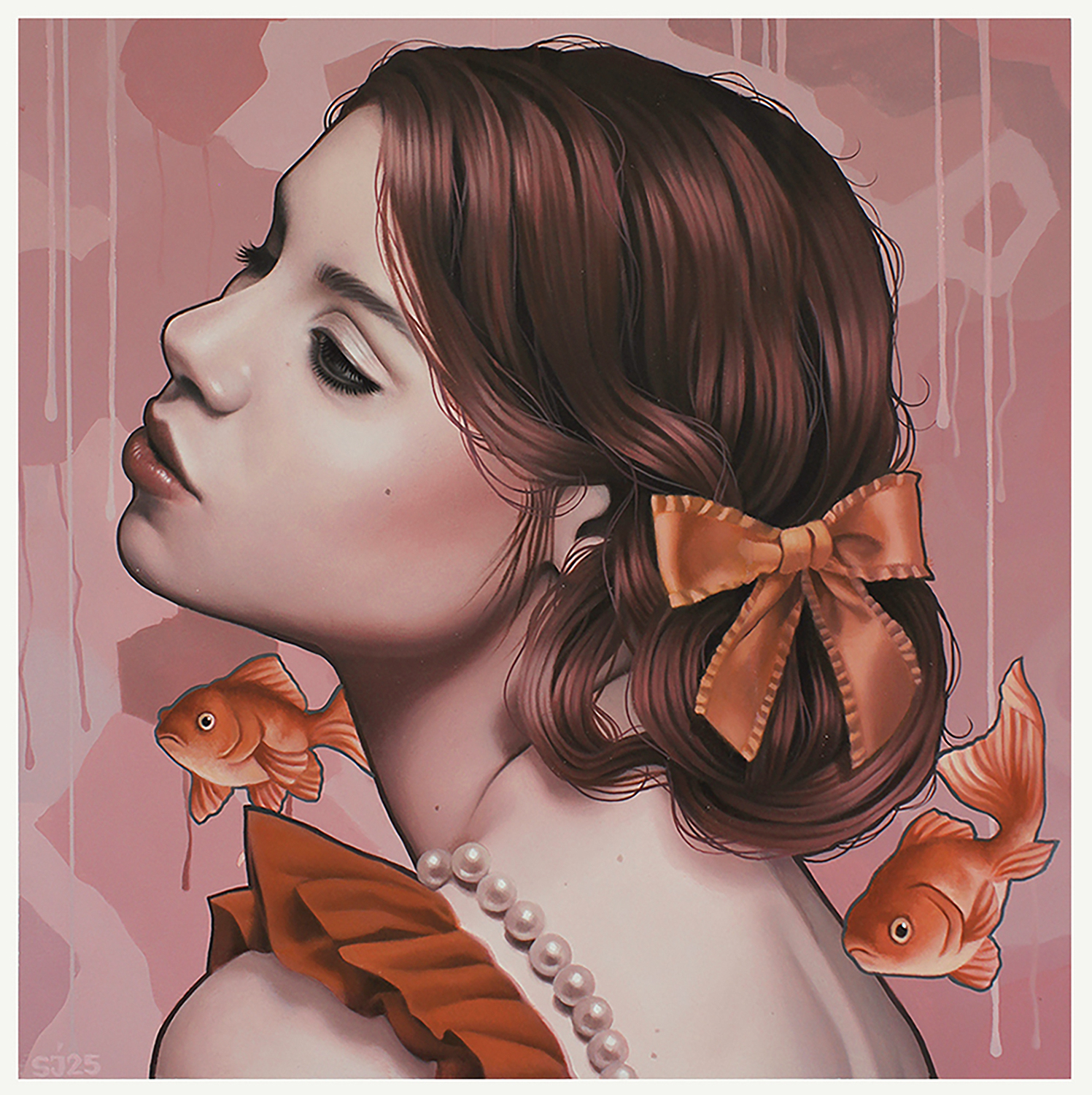 Thinkspace의 "Sarah Joncas: Lost at Sea" 전시회에 포함된 그림