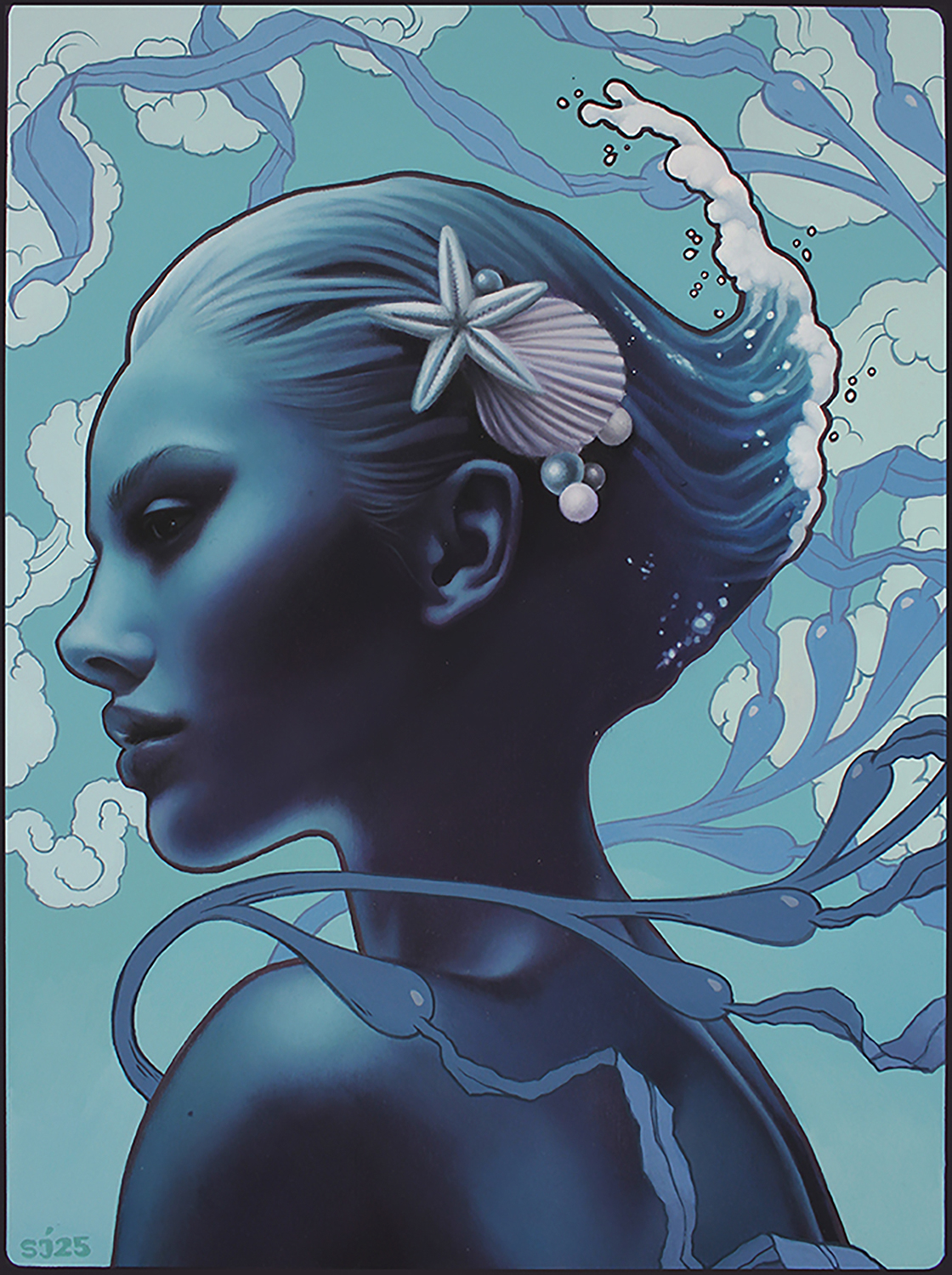 Thinkspace의 "Sarah Joncas: Lost at Sea" 전시회에 포함된 그림