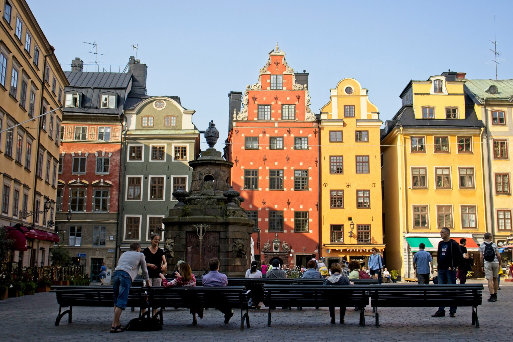 Cityscape photograph of Stockholm's Gamla Stan