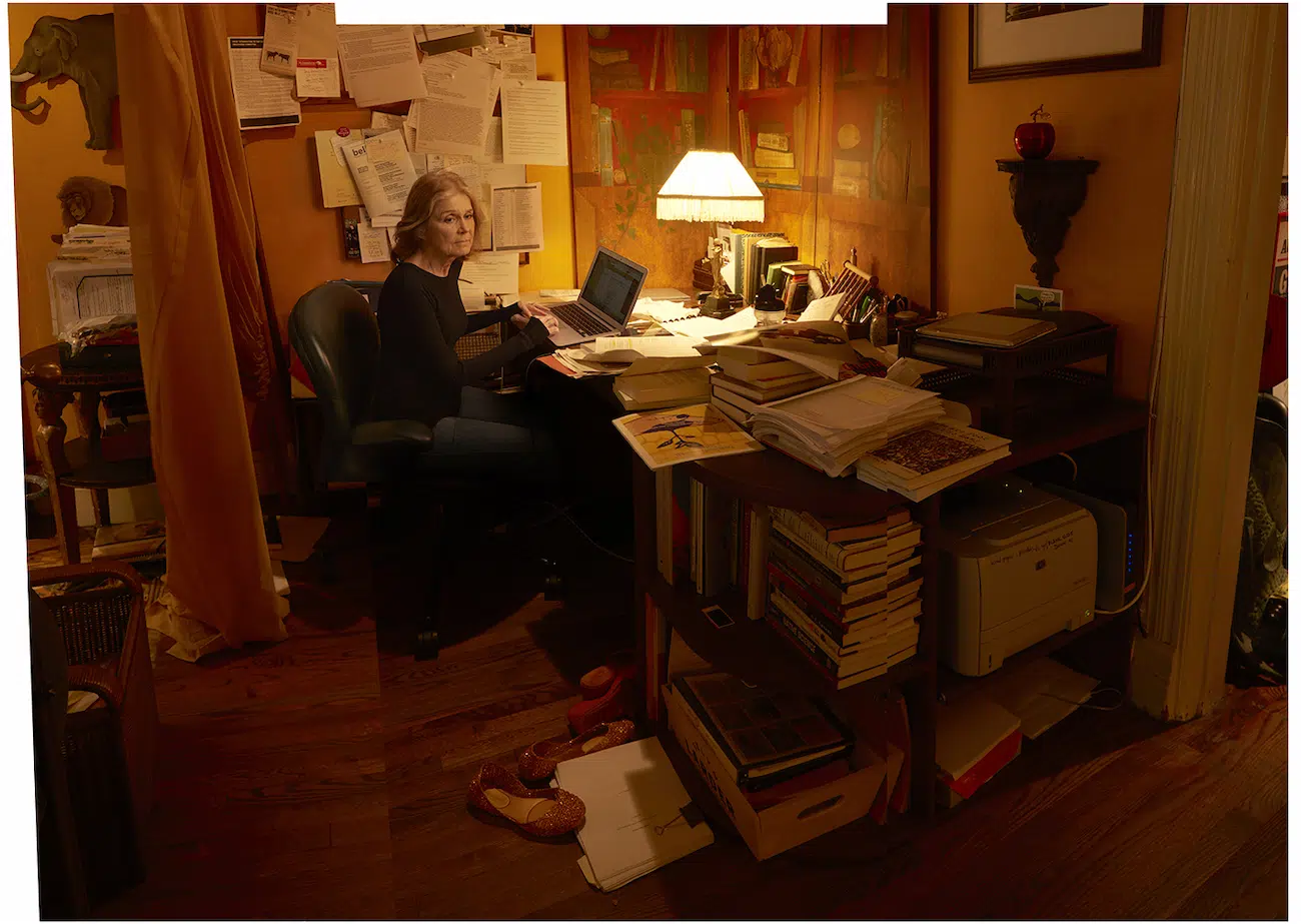 Portrait of Gloria Steinem by Annie Leibovitz