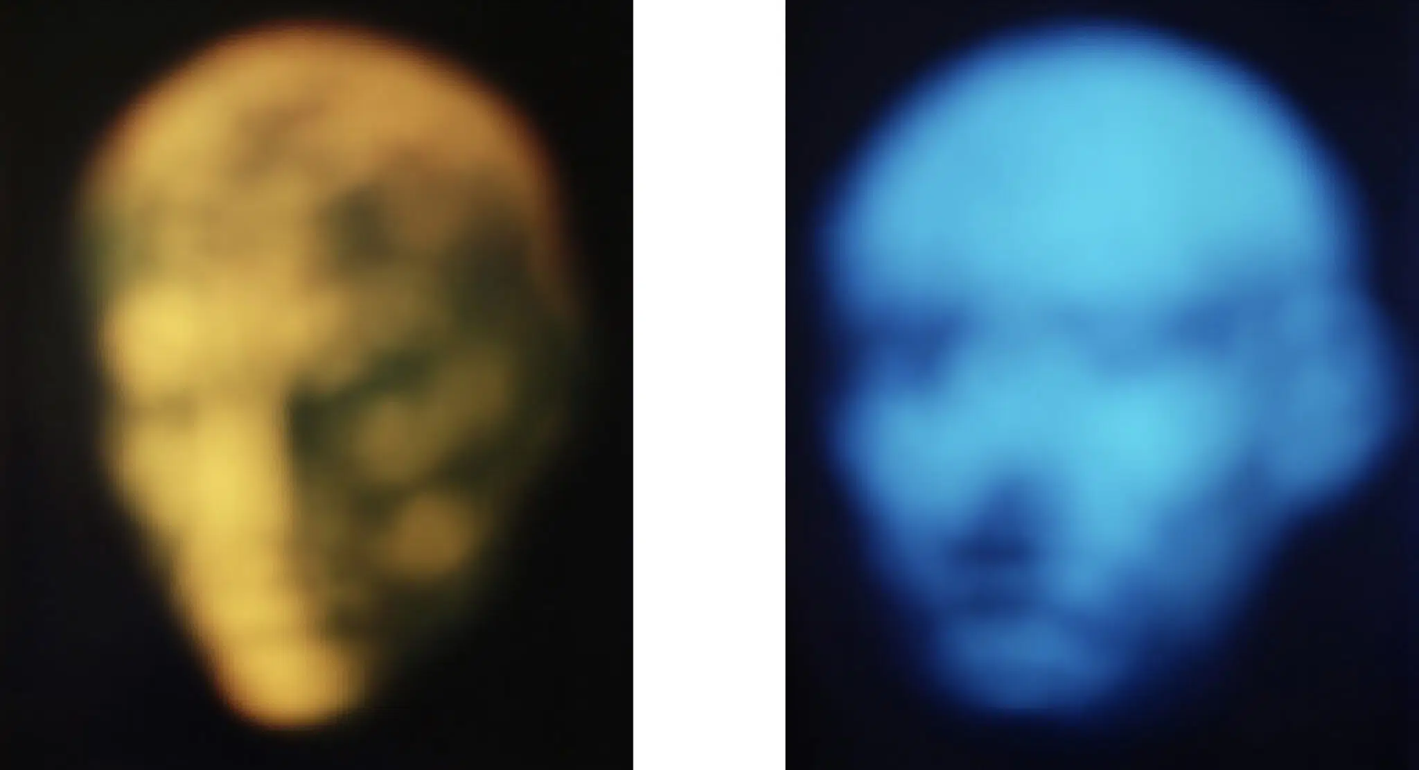 Spread of blurred photographs included in Bill Armstrong's "All a Blur"