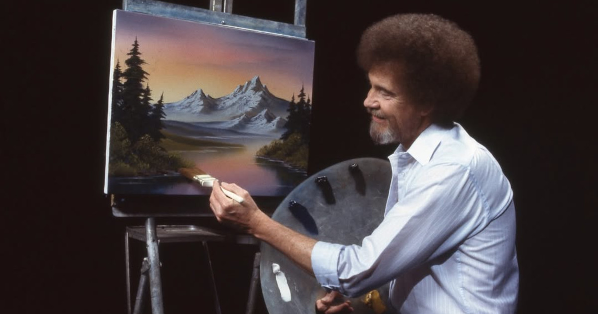 30 Bob Ross Paintings Will Be Auctioned To Support Public TV Stations Affected by Government Cuts