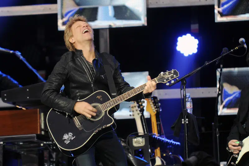 Jon Bon Jovi performing
