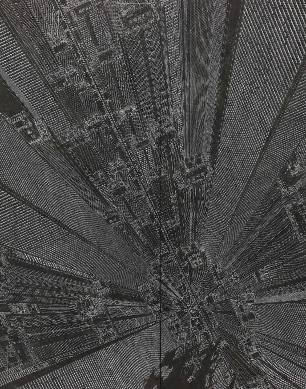 Daisuke Tajima Pen Drawings of Cityscapes