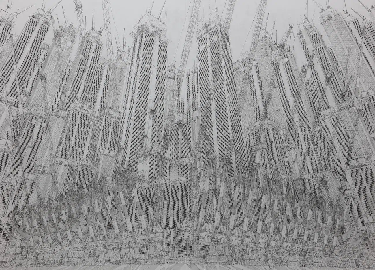 Daisuke Tajima Pen Drawings of Cityscapes