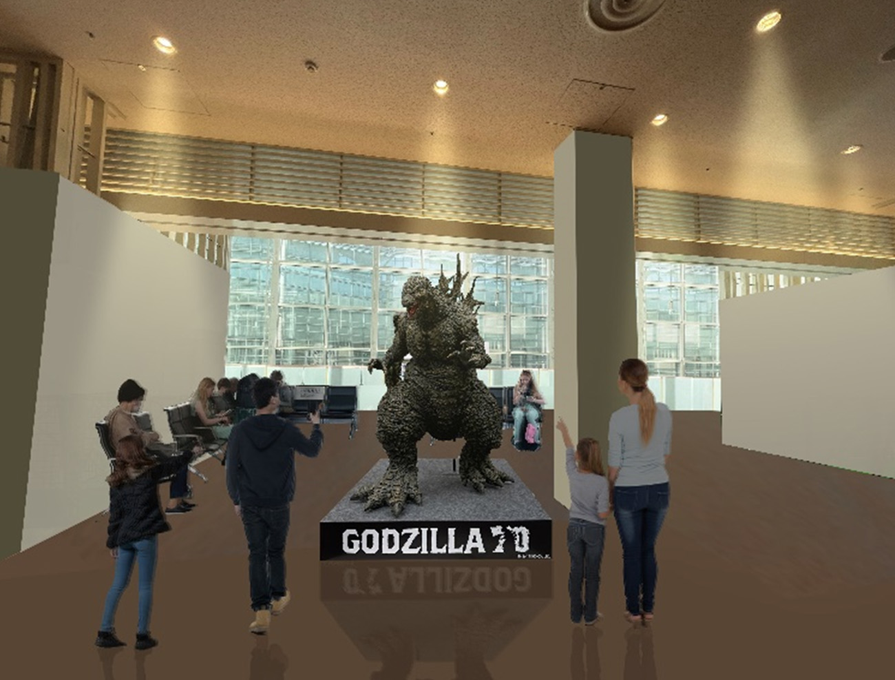 Godzilla at Haneda Airport