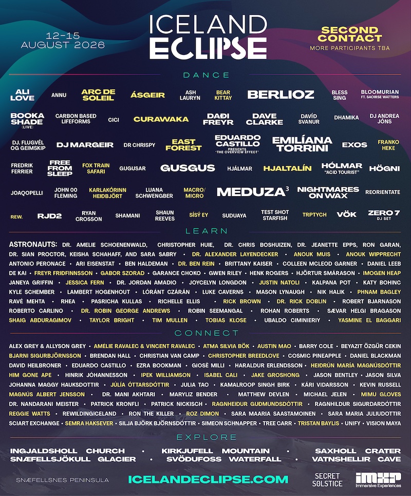 Iceland Eclipse Festival Second Contact