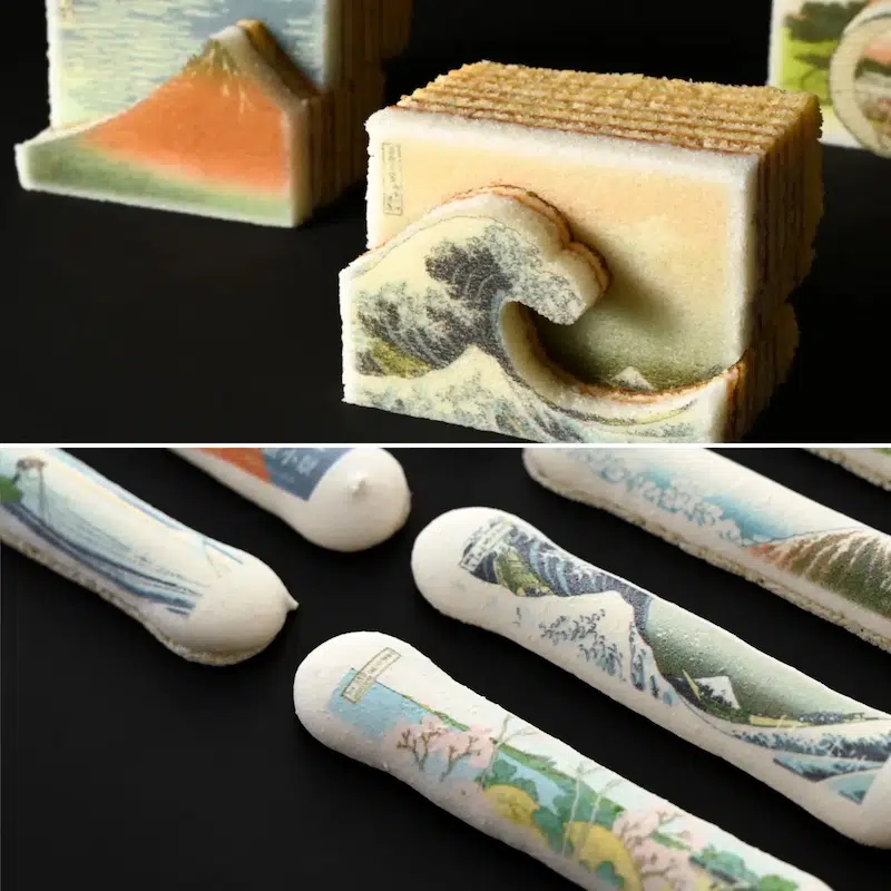 Hokusai-Inspired Desserts at Japanese Bakery Katanukiya