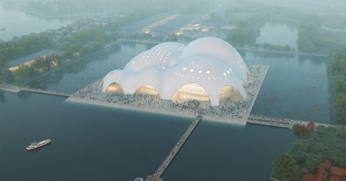 アート・デザイン・音楽 Renzo Piano teNeues Renzo Piano's Floating Performance Center in Hanoi