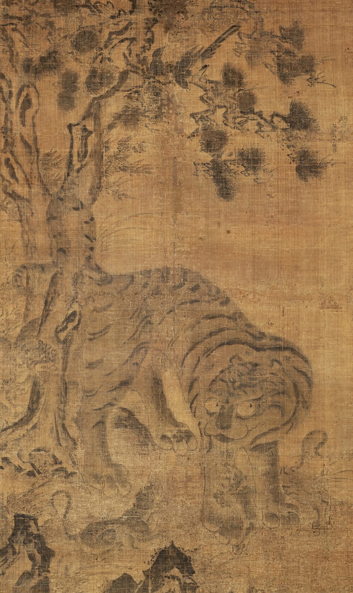 Tigers and Magpies Painting