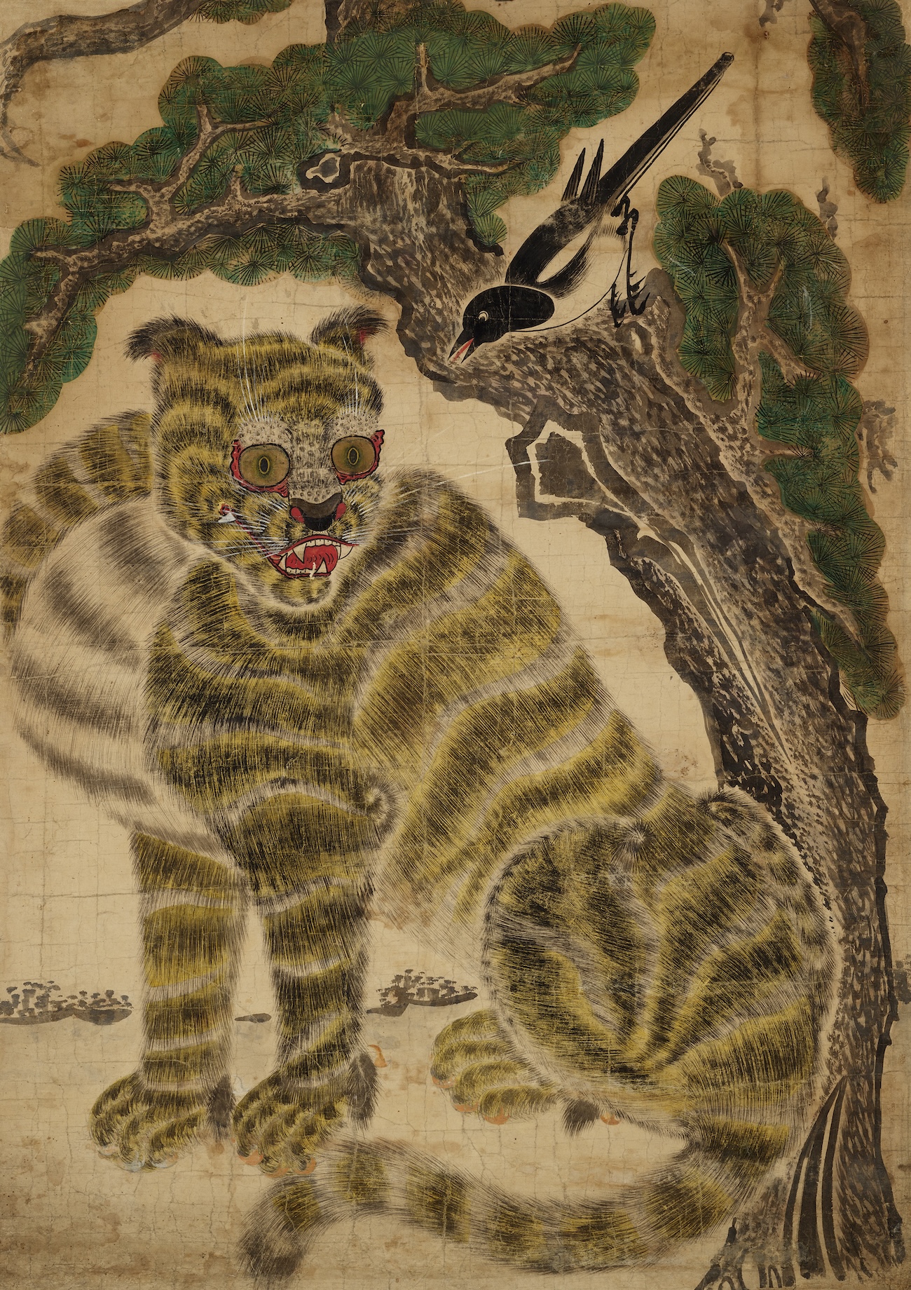 Tigers and Magpies Painting