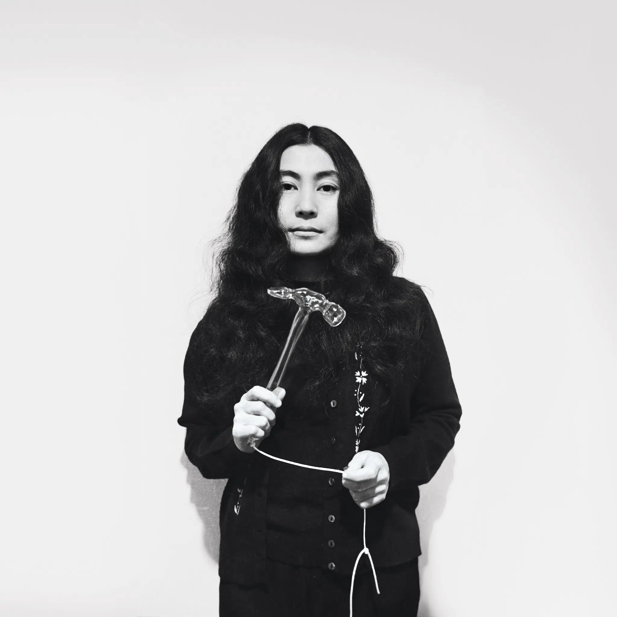 Yoko Ono with “Glass Hammer,” 1967. (Photo: Clay Perry)