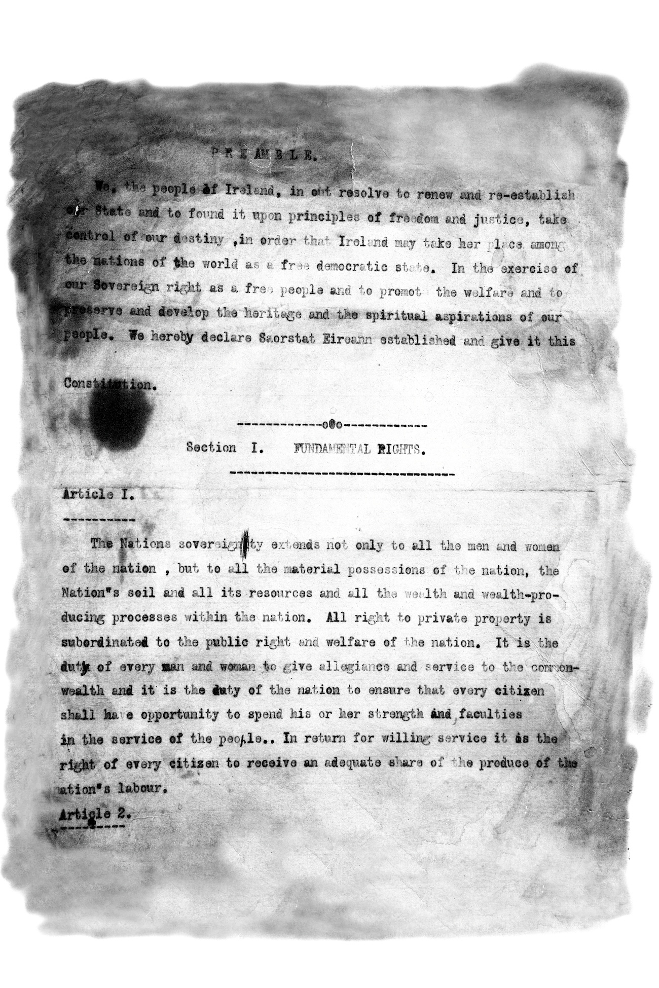 The Shelbourne Constitution