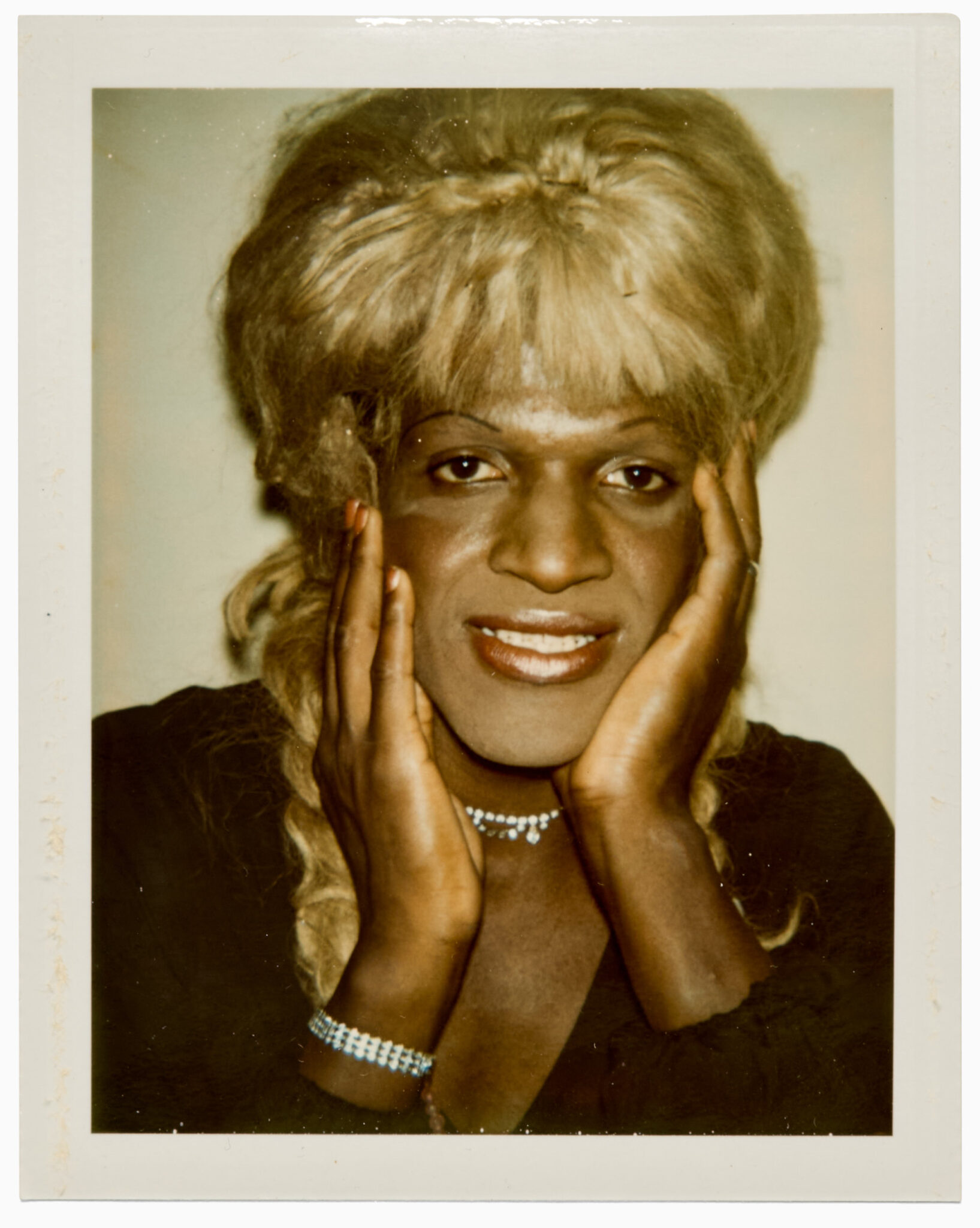 Andy Warhol, “Marsha P. Johnson (Ladies and Gentlemen),” 1974. Polacolor Type 108, 4 1/4" x 3 3/8". © 2025 The Andy Warhol Foundation for the Visual Arts, Inc. and Licensed by Artists Rights Society (ARS), New York.
