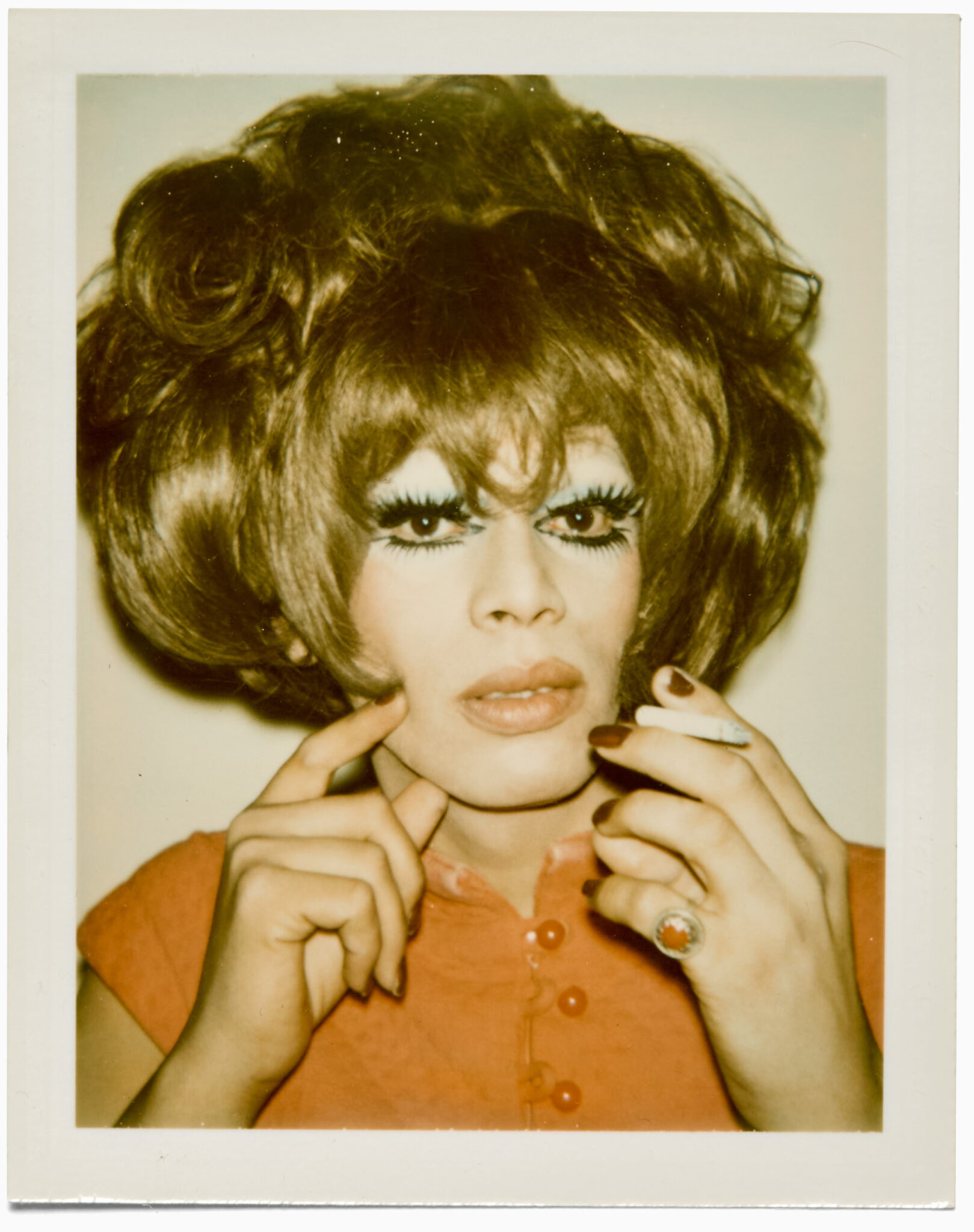 Andy Warhol, “Helen/Harry Morales (Ladies and Gentlemen),” 1982. Polacolor Type 108, 4 1/4" x 3 3/8". © 2025 The Andy Warhol Foundation for the Visual Arts, Inc. and Licensed by Artists Rights Society (ARS), New York.