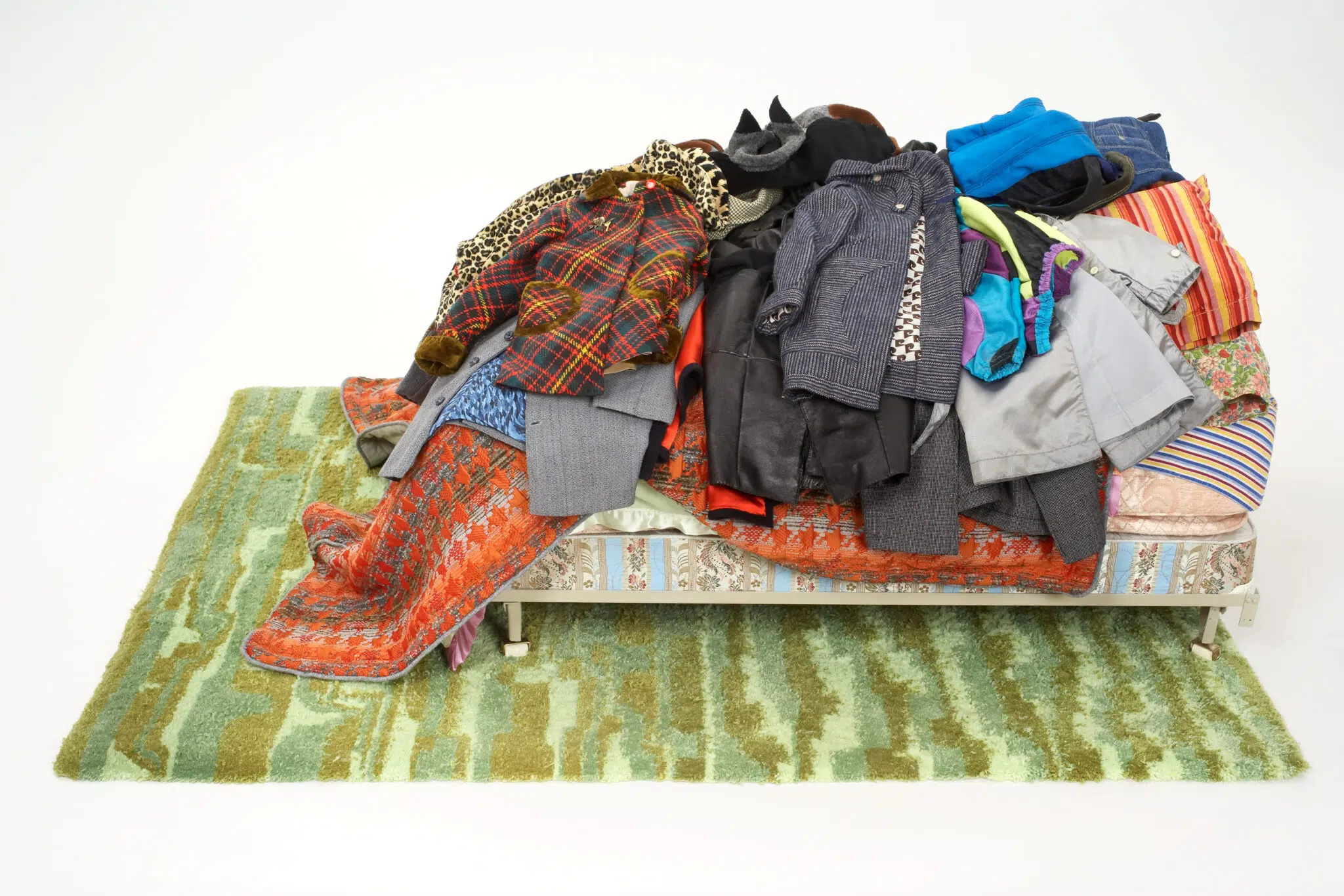 Charles Ledray, “Party Bed,” 2006–07. (Courtesy Peter Freeman, Inc.)