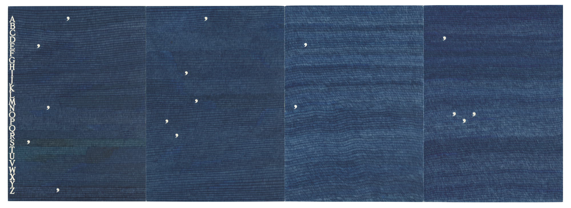 Alighiero Boetti, “Senza prima né dopo,” 1991. (Courtesy Tornabuoni Art)