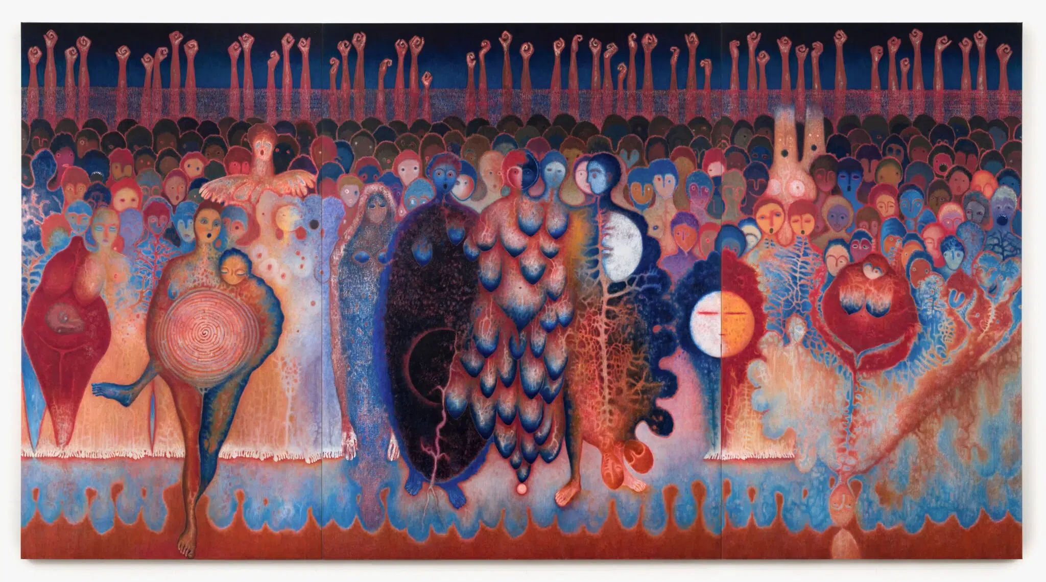 Luisa Rabbia, “The Network,” 2024–25. (Courtesy Peter Blum Gallery)