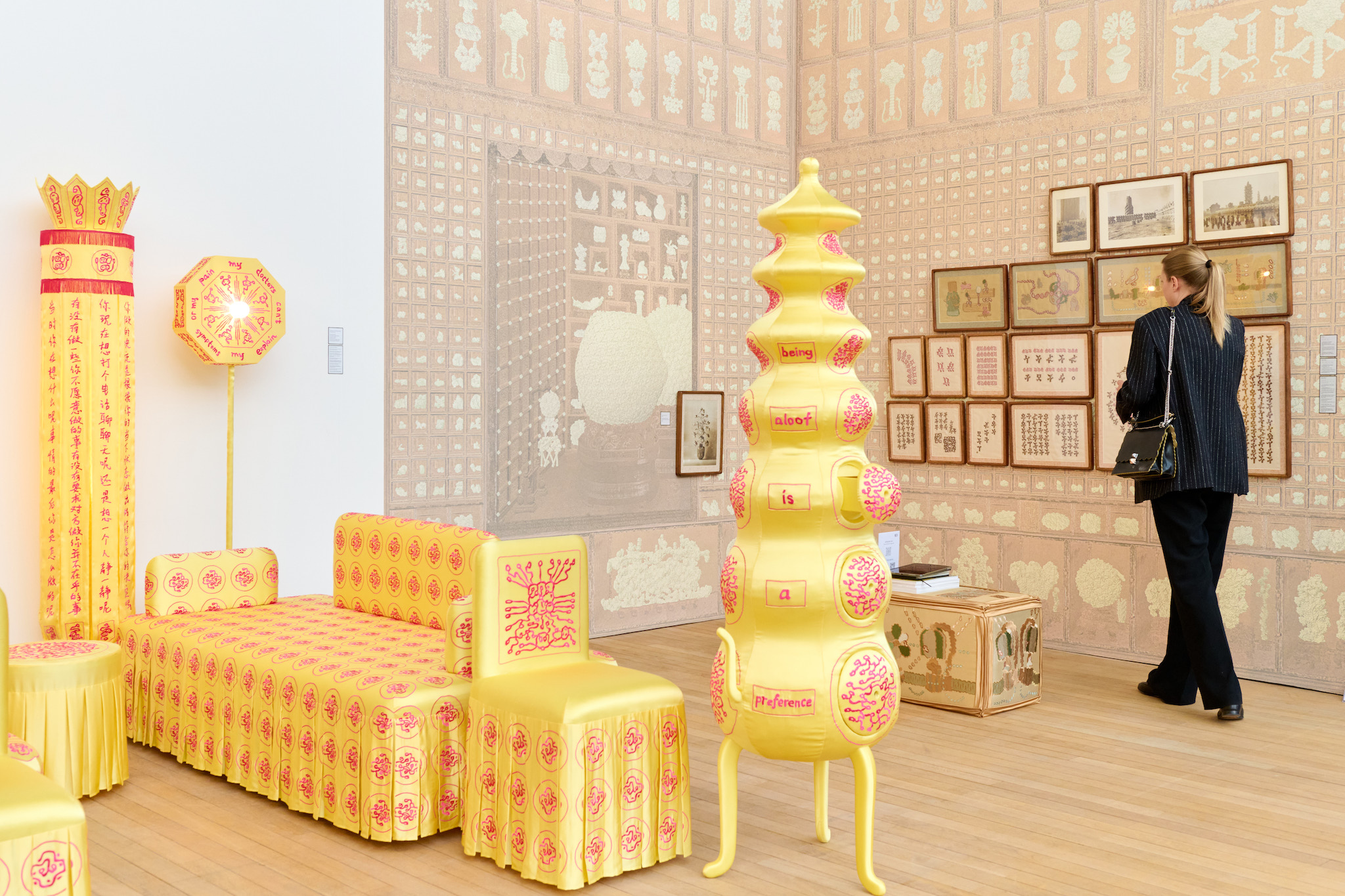 Installation view of Art Basel Paris 2025, held at the Grand Palais