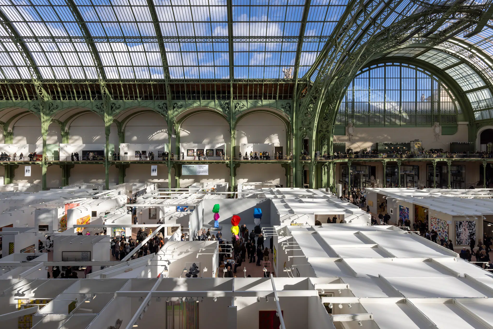 Installation view of Art Basel Paris 2025, held at the Grand Palais
