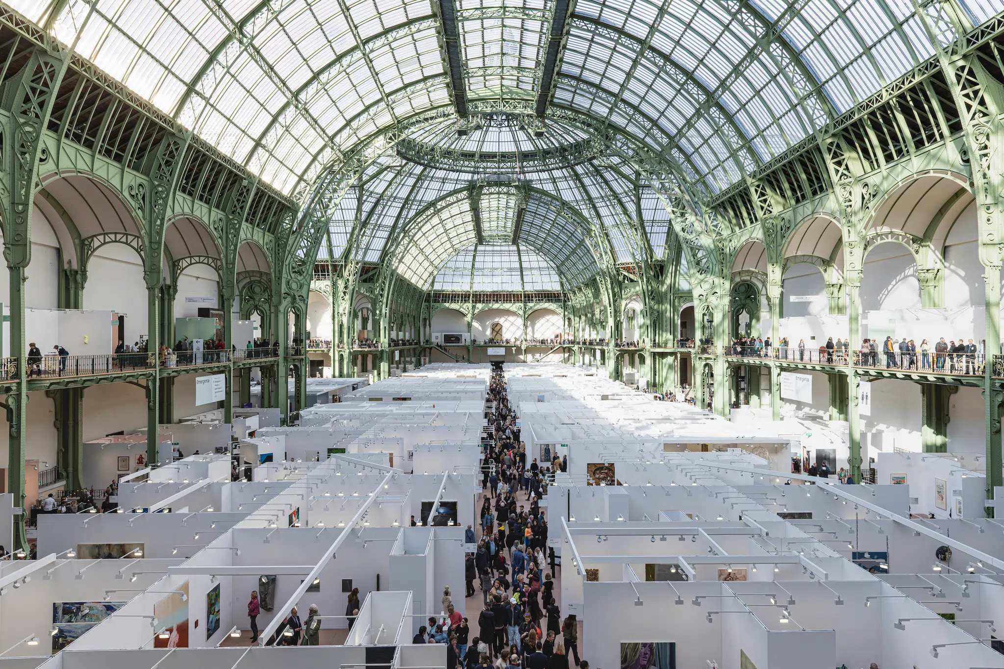 Installation view of Art Basel Paris 2025, held at the Grand Palais