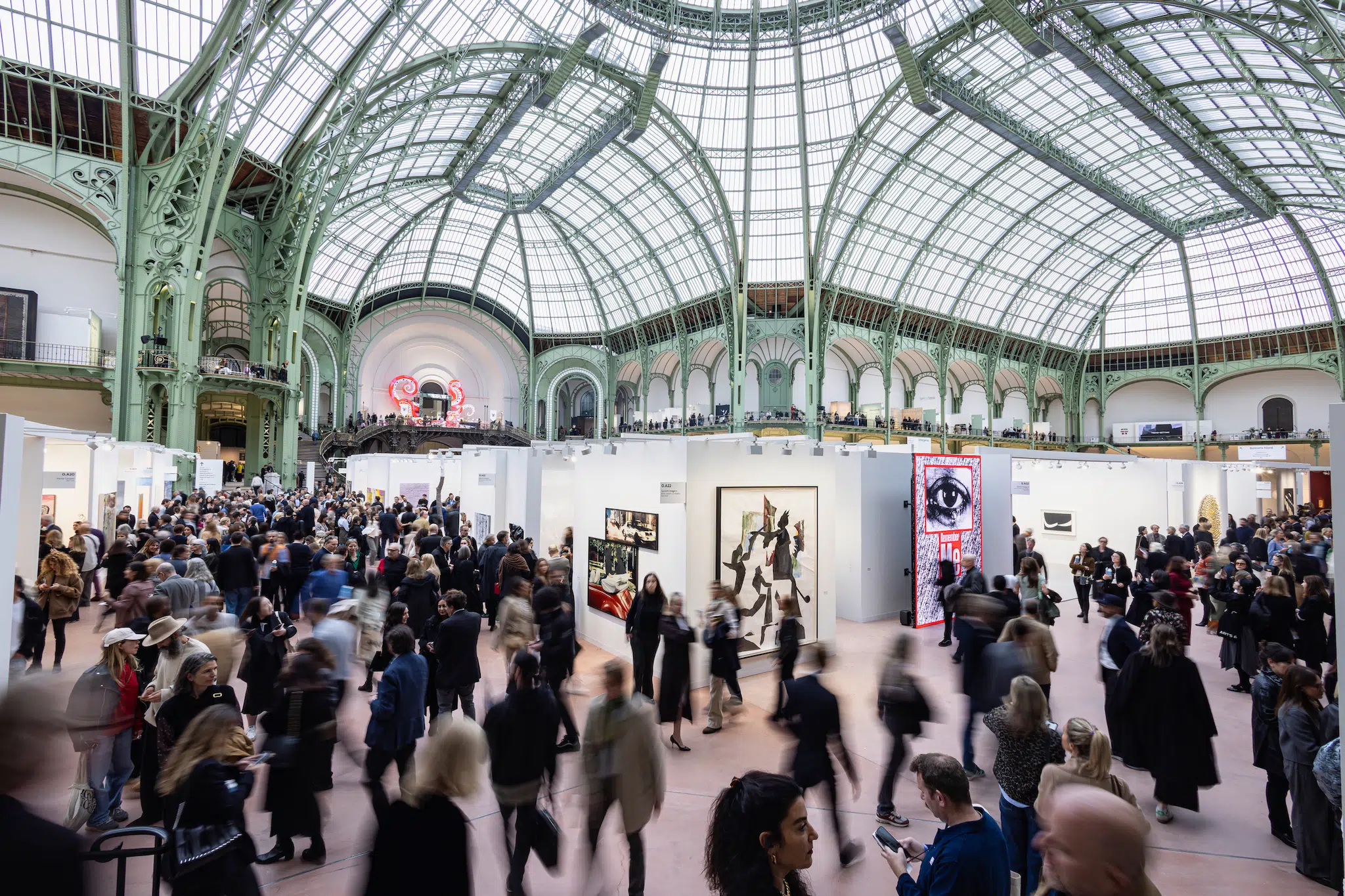 Installation view of Art Basel Paris 2025, held at the Grand Palais