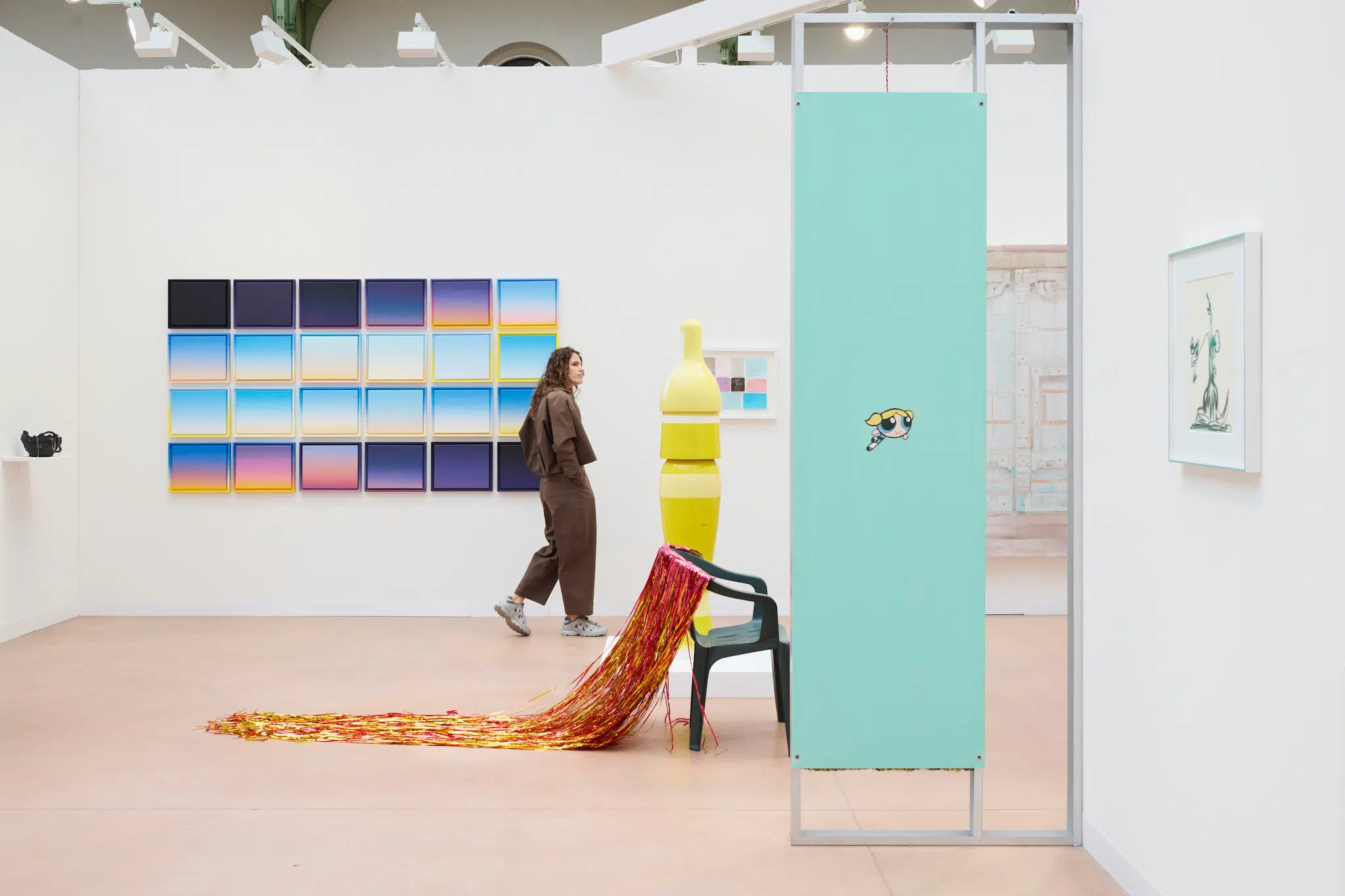 Installation view of Art Basel Paris 2025, held at the Grand Palais