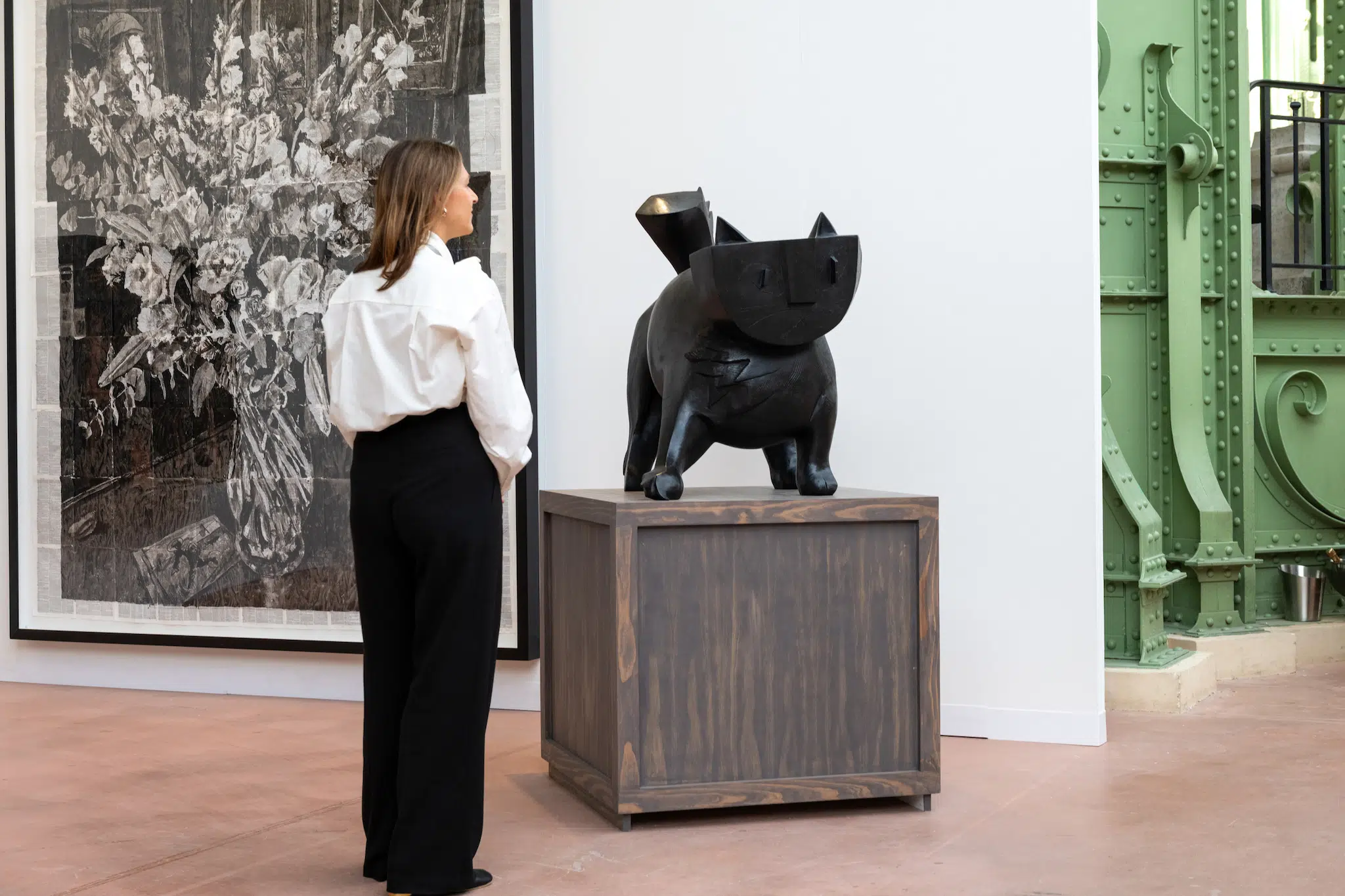 Installation view of Art Basel Paris 2025, held at the Grand Palais