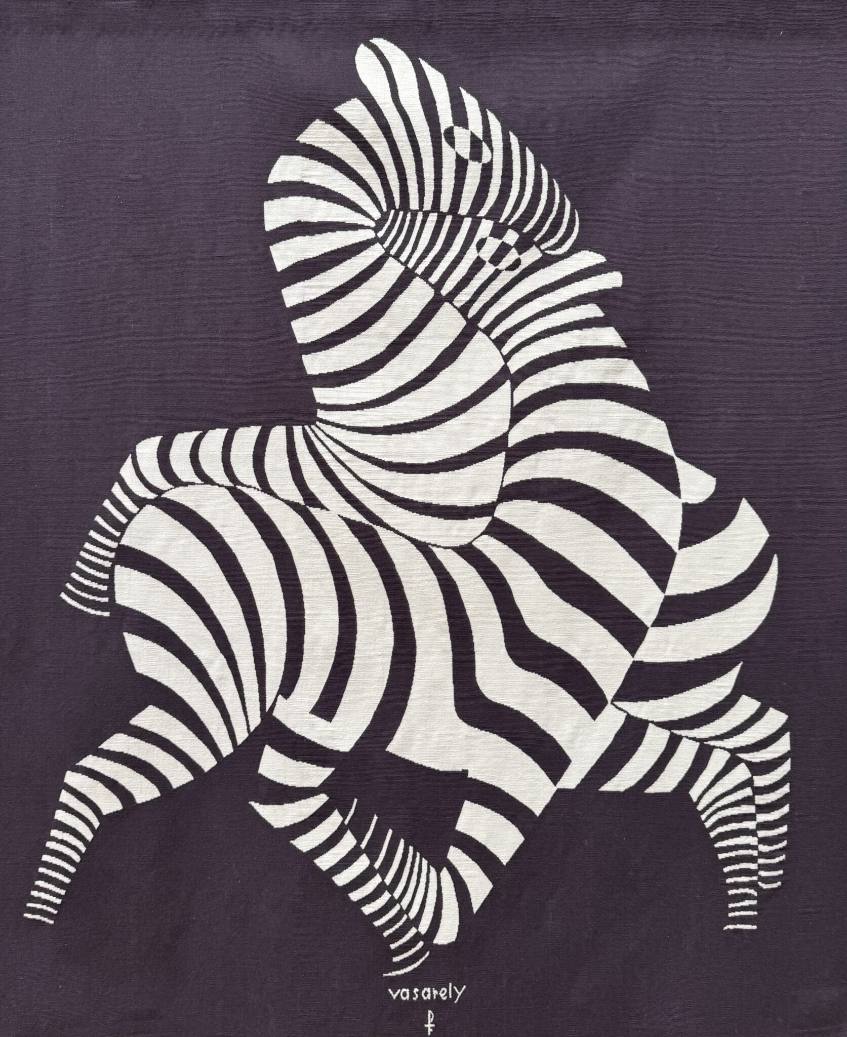 Victor Vasarely, “Les zèbres,” ca. 1950s. (Courtesy Boccara Gallery)