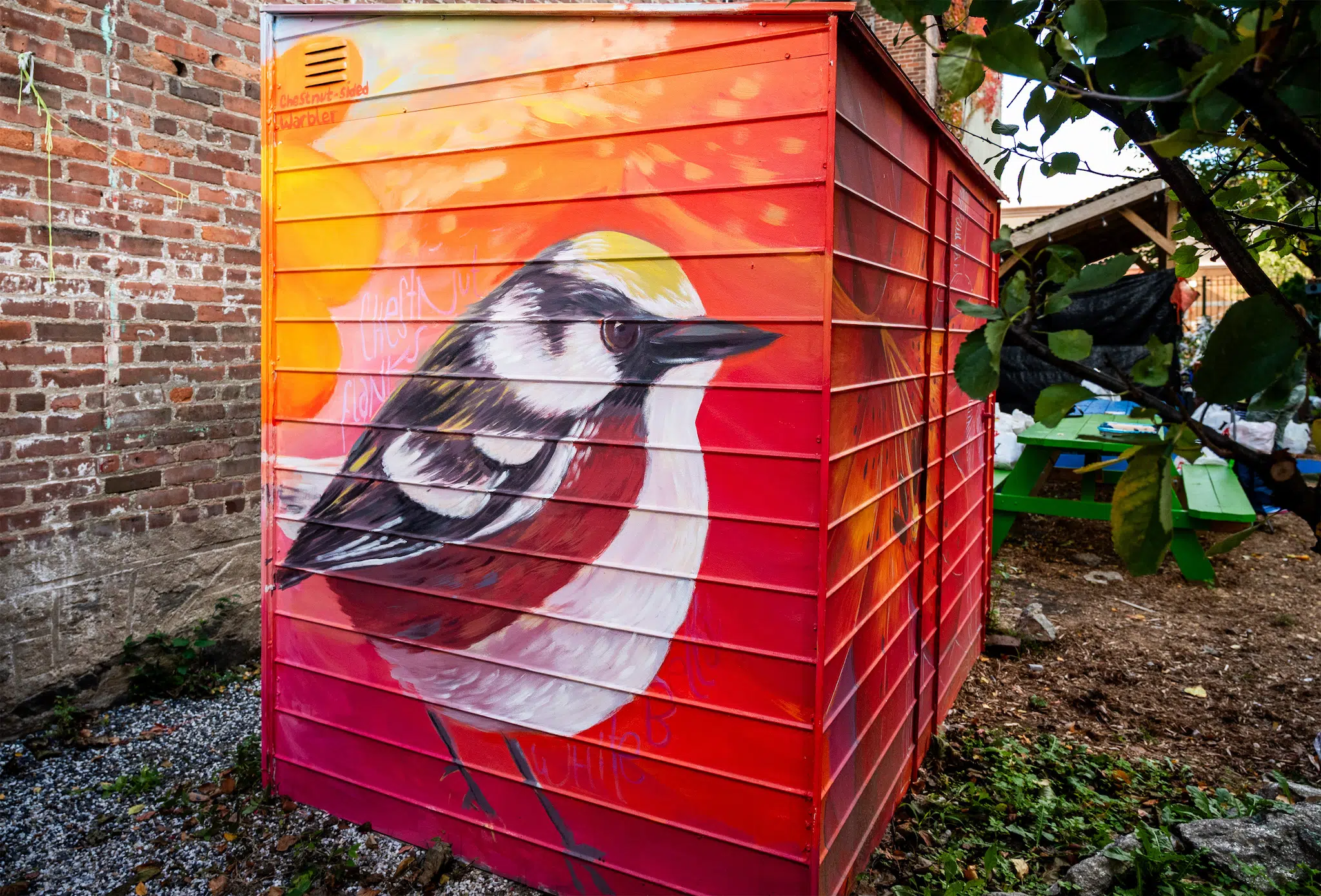 Mural by Andrea Amanda at Bronx Sunshine Garden in the Bronx. (Photo: Elena Dubas Ruiz)