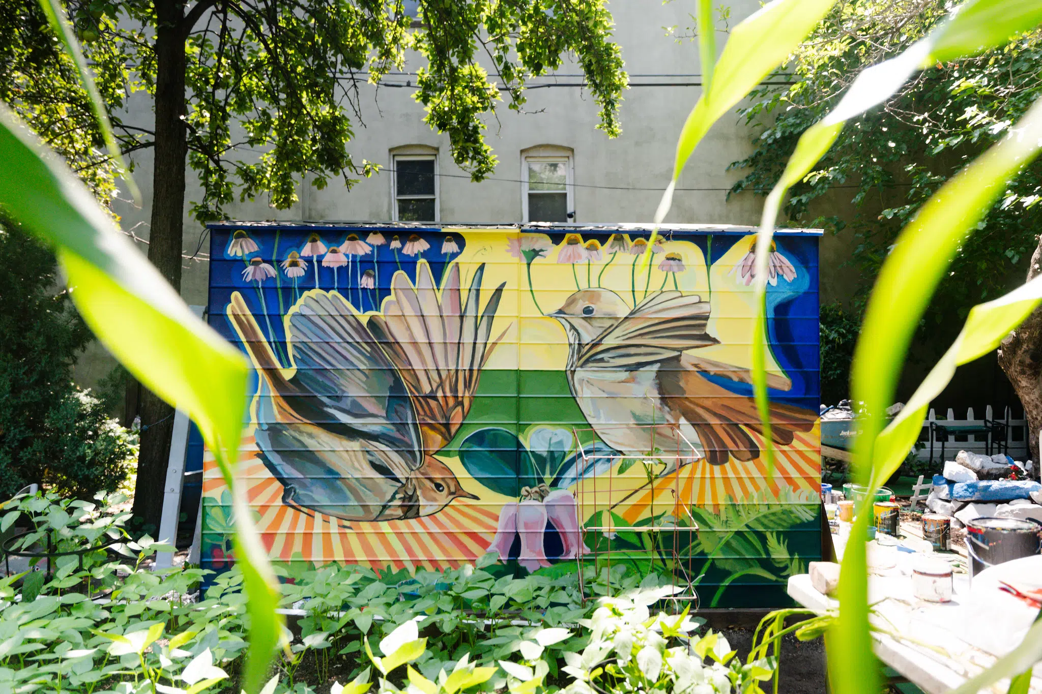 Mural by Will DeNatale at Garden of Eden in the Bronx. (Photo: Cynthia Liu)