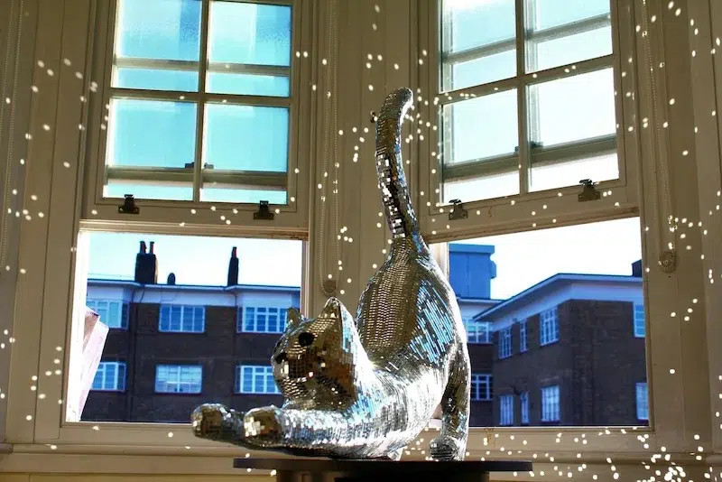 Disco Ball Animal Sculptures