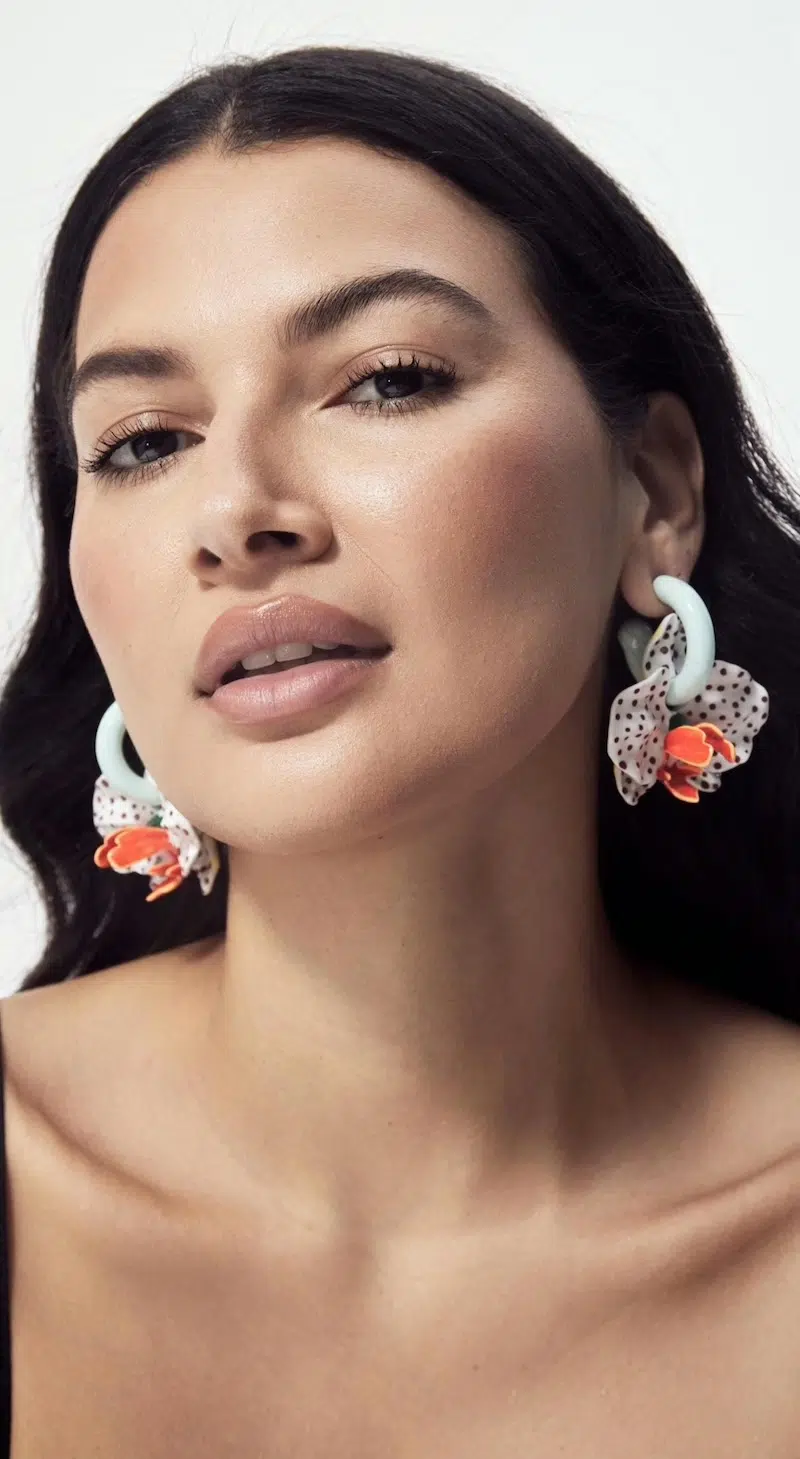 Large Orchid Earrings