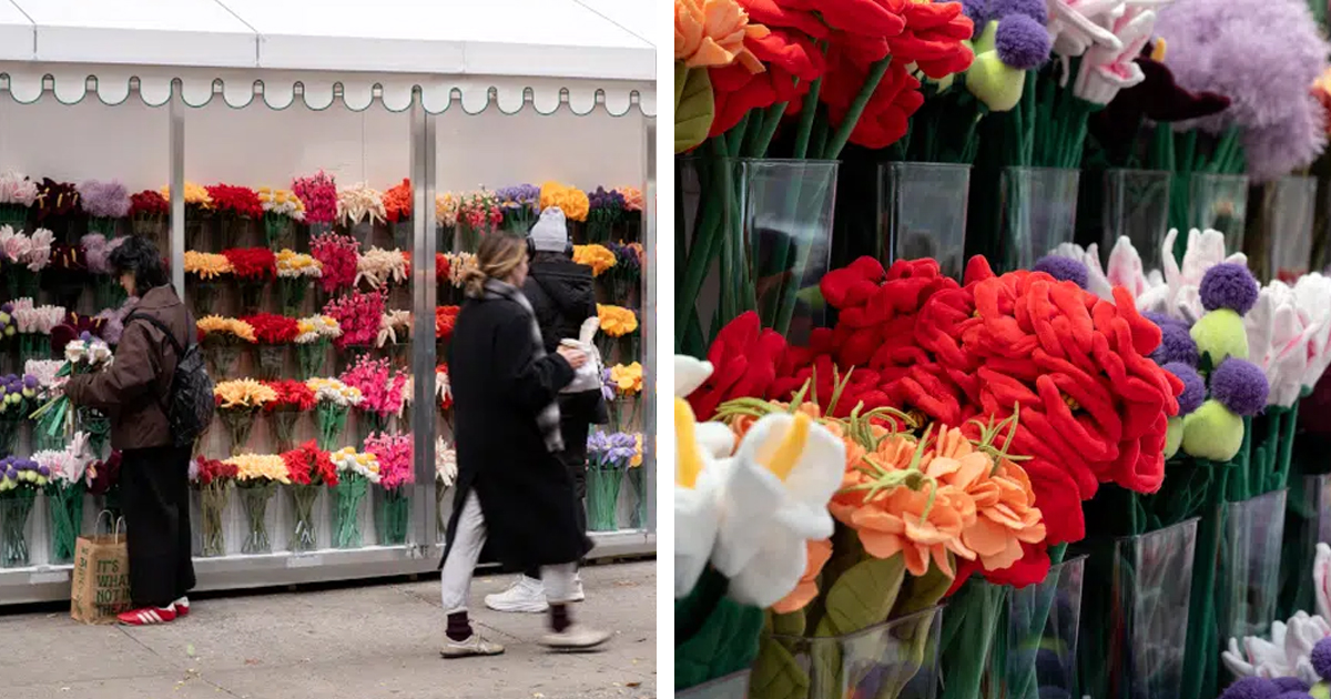 Artist’s Beloved Pop-Up Flower Market Installation Turns Into Permanent Shop in NYC