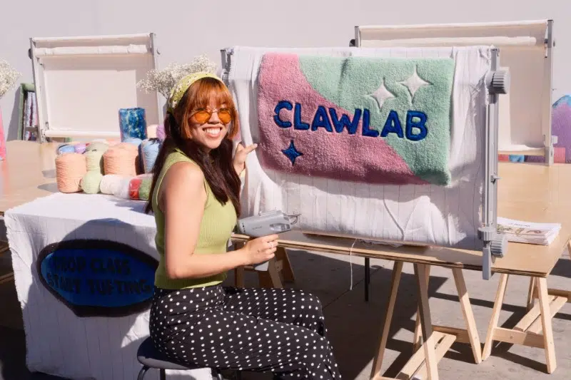 ClawLab tufting day at the Rosebowl